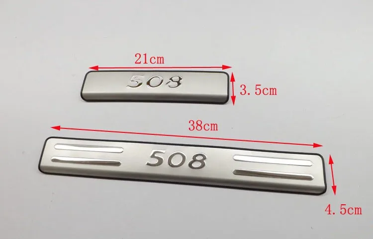 High quality stainless steel Scuff Plate/Door Sill for 2011-2019 Peugeot 508 | Автомобили и мотоциклы