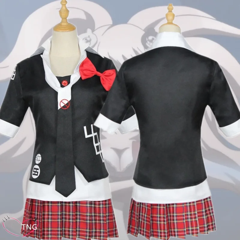Костюм для косплея из аниме данганронпа женская униформа работы в кафе короткая
