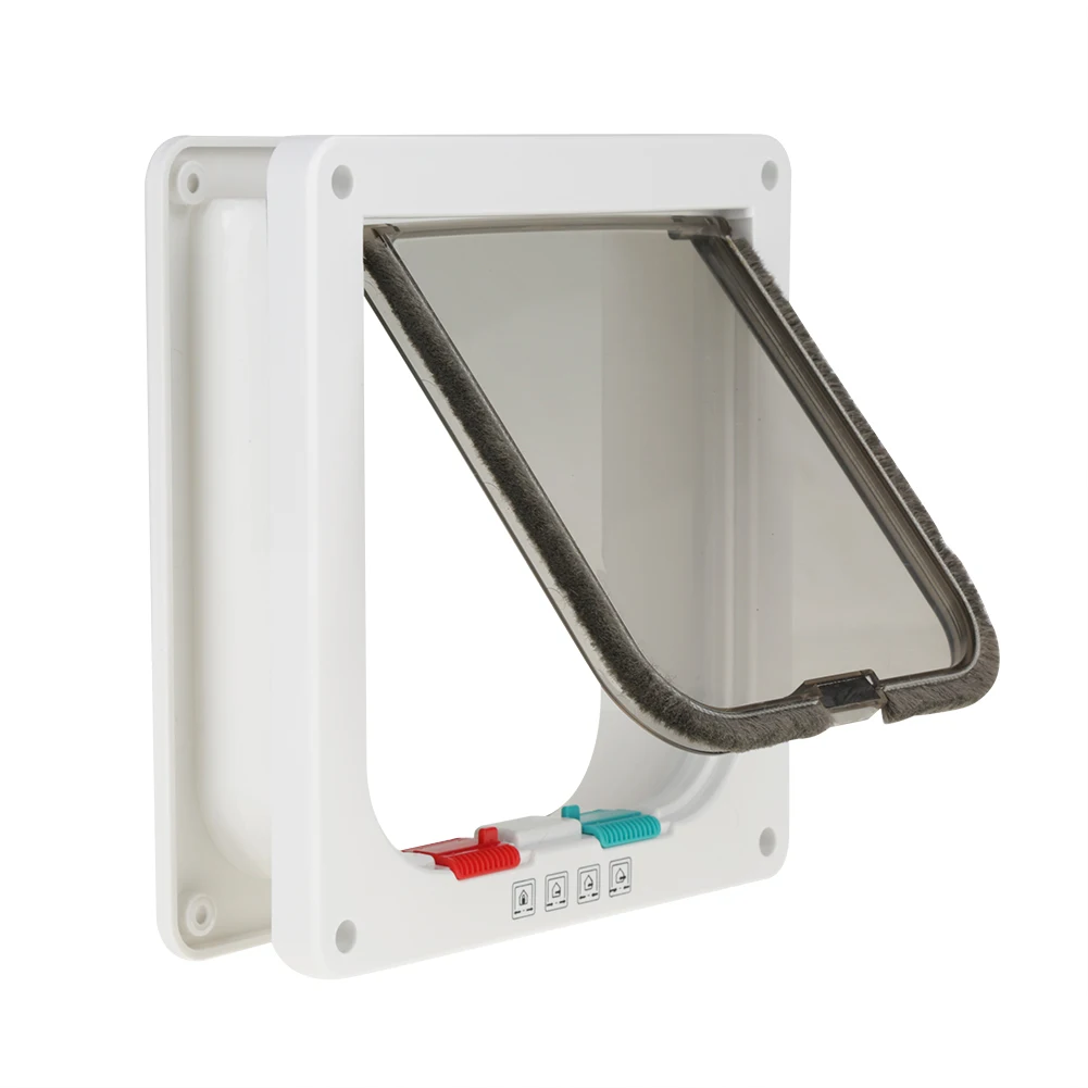 

Intelligent Cat Flap Cat Door Lockable Pet Cat Small Dog Flap Door For Pet Care White M Compact Form Factor, Easy To Place