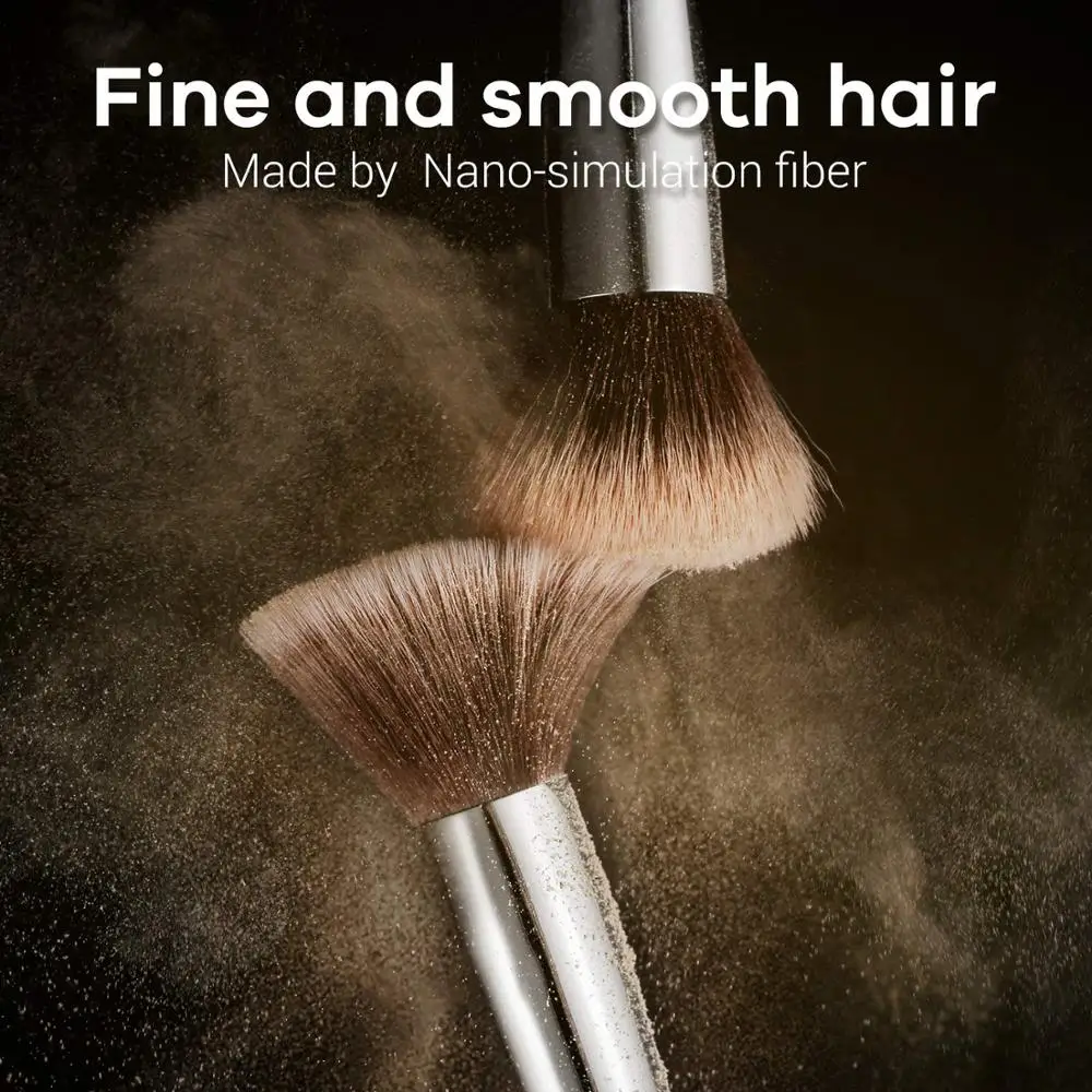 Modelones 15 шт. кисти для макияжа инструменты косметические наборы пудра тени век