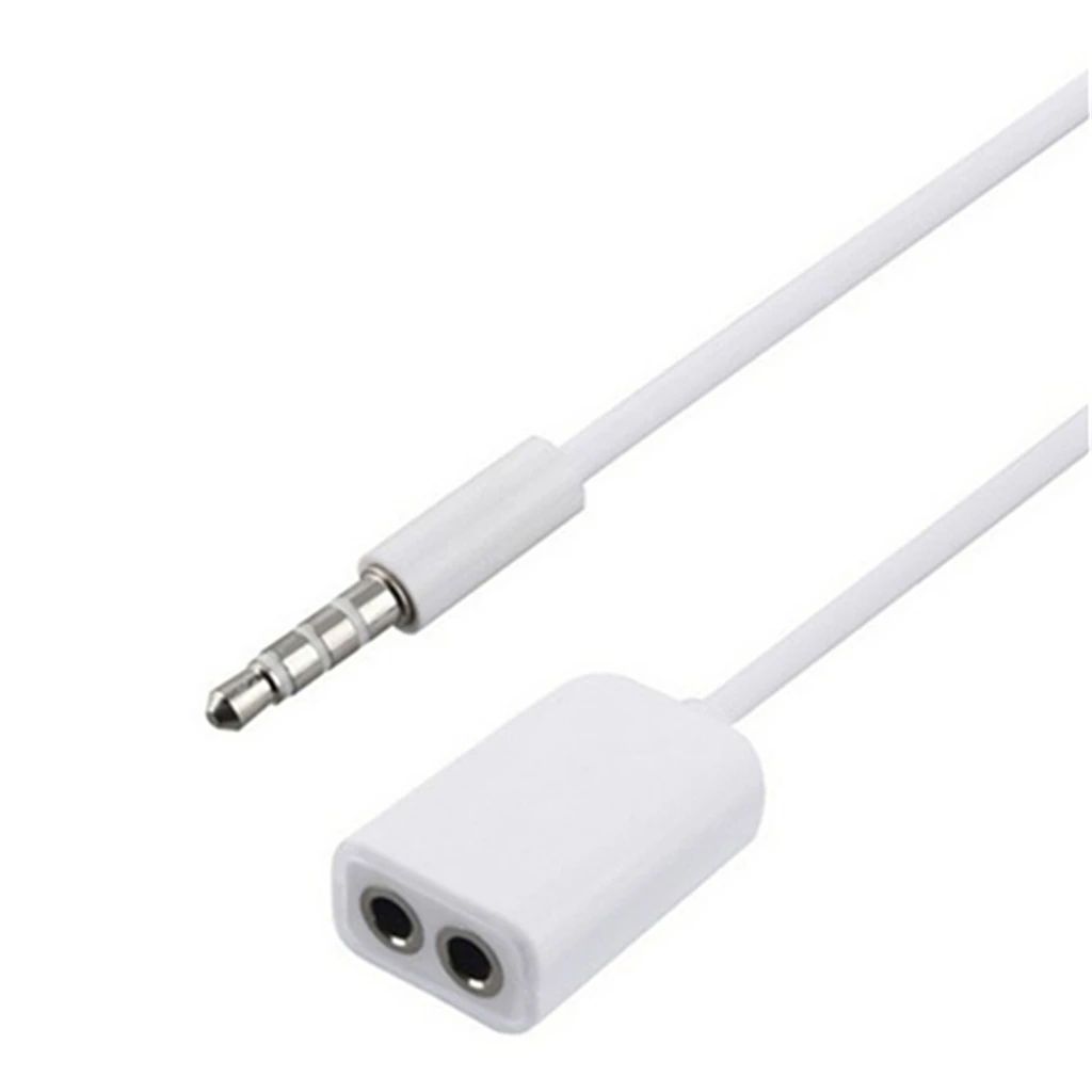 

3.5mm Audio Stereo Splitter Extension Cable 3.5mm Male to 2 Port 3.5mm Female for Earphone, Headset Splitter Adapter