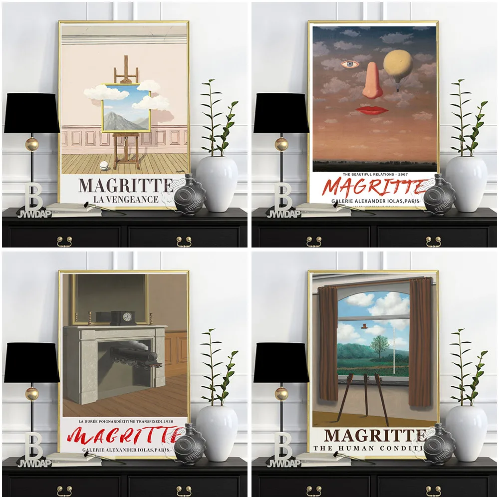 Плакат Рене Магритта Состояние человека BJYWDAP