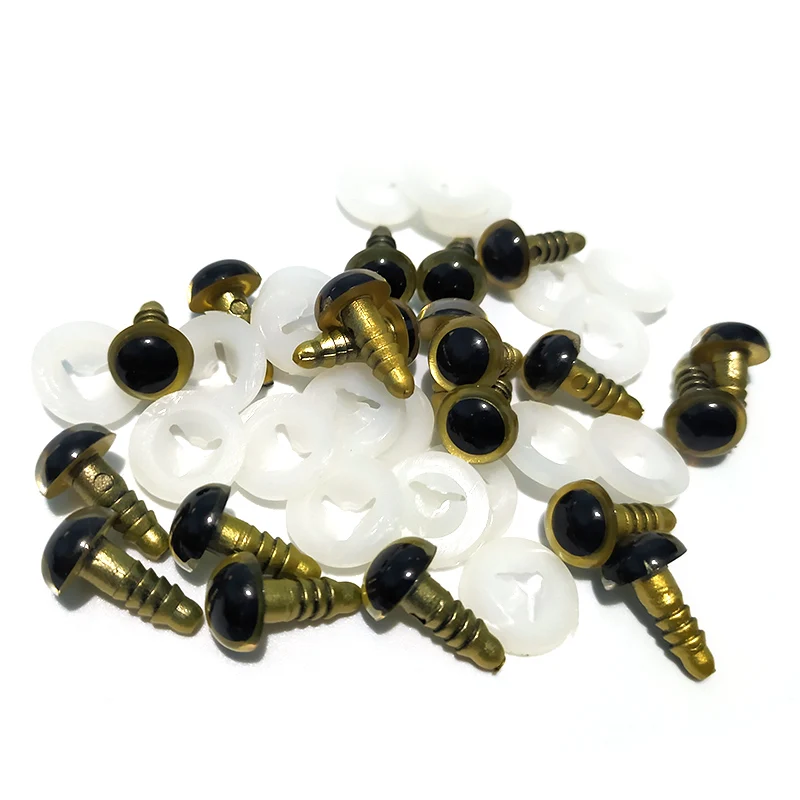 

20pcs Round Clear Safety Toy Eye for Teddy Bear Stuffed Toys Puppet Dolls Toy eyes Accessories