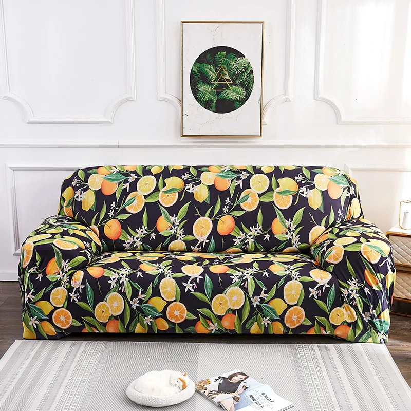 Чехол для дивана желтого цвета в богемном стиле эластичный чехол кушетки с