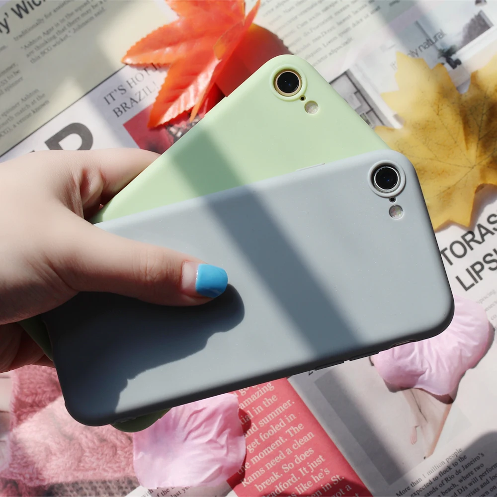 Мягкий чехол для телефона чехлы ярких цветов iPhone XS 6 6S 11 Pro MAX XR X Max силиконовый 7 5 5S