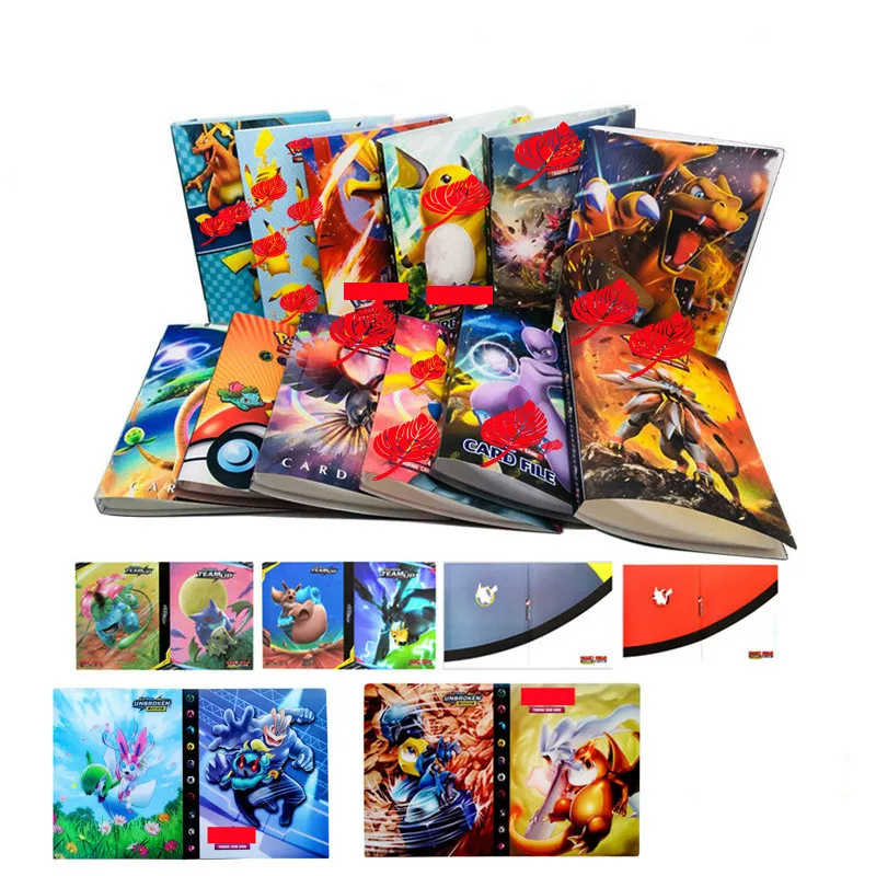 240 шт. новая Pokemon Duel Monsters Dragon Ball карманная монстра Cardbook Pet Elf коллекция игровая