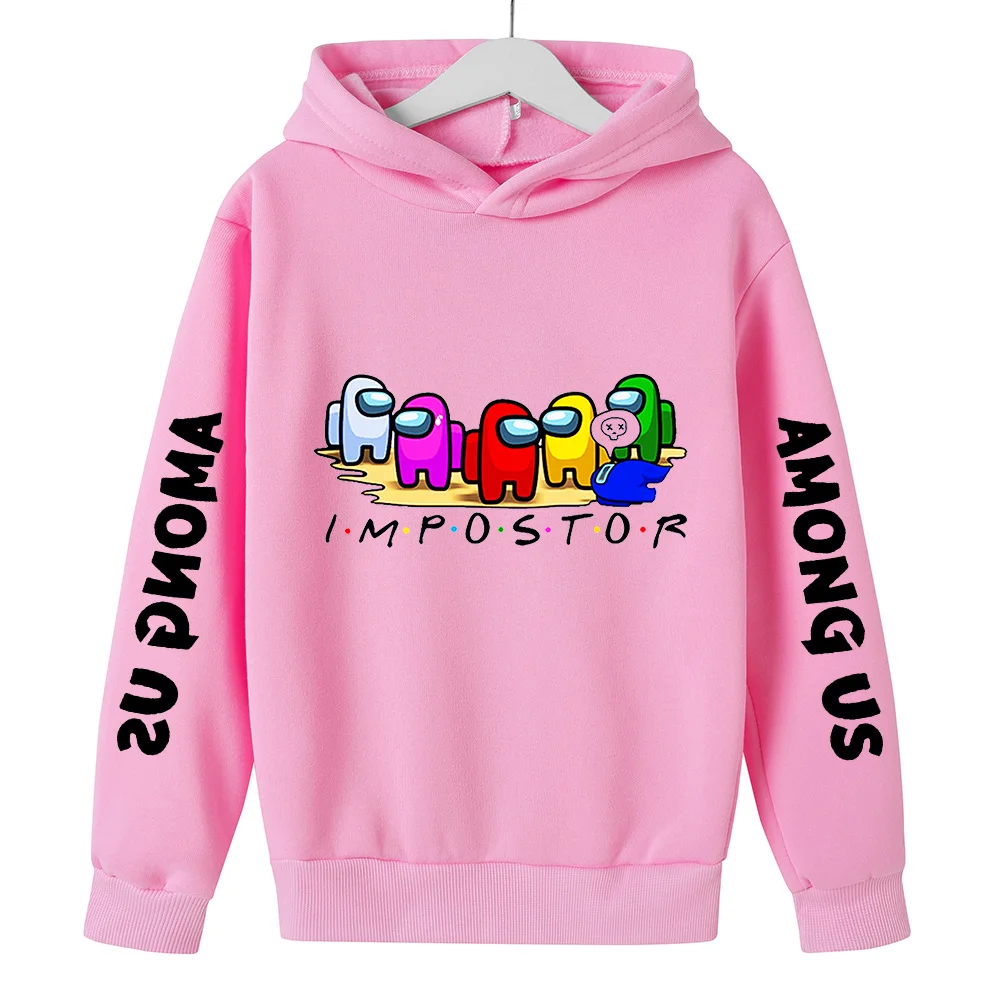 

cotton Print Among Us Hoodie Kids Cute Pattern Sweatshirt Long Sleeve Cartoons Games Baby Boys Hip hop Clothes Toddler Pullover