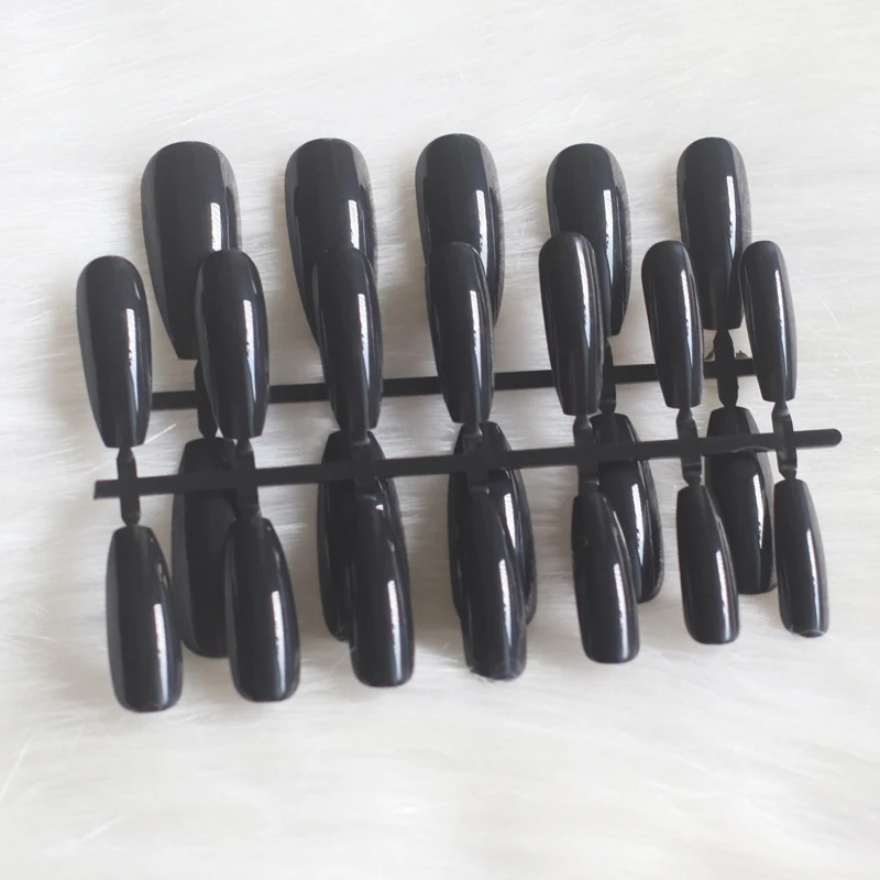 24 шт. Новые Популярные сверхдлинные гвозди карамельного цвета