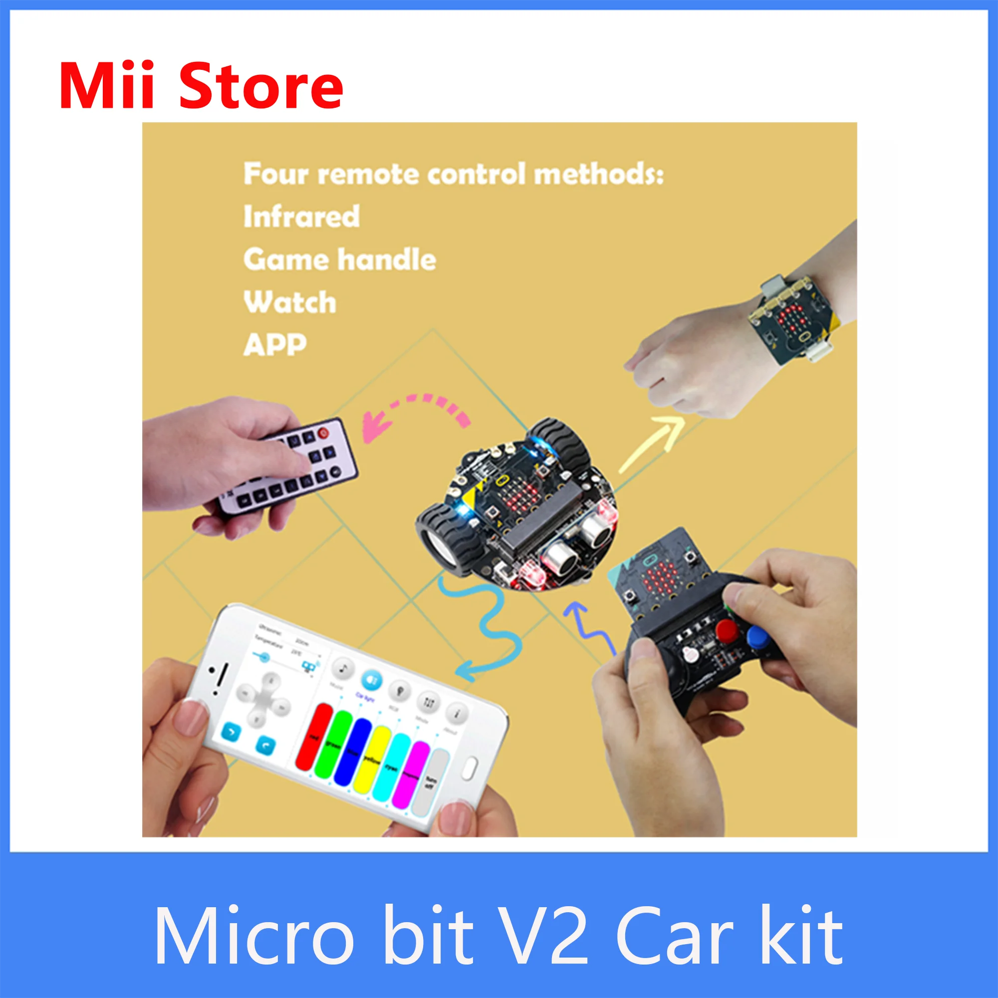 Yahboom Car kit Cost-effective Maker Educational BBC Micro:bit V2 Stem Coding Robot For Learning Programming | Компьютеры и офис