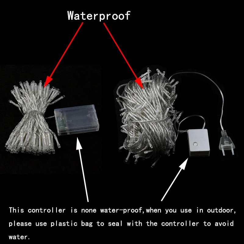 Светодиодные уличные рождественские украшения гирлянды 5 м 10 50 100 220 В 230 240 в