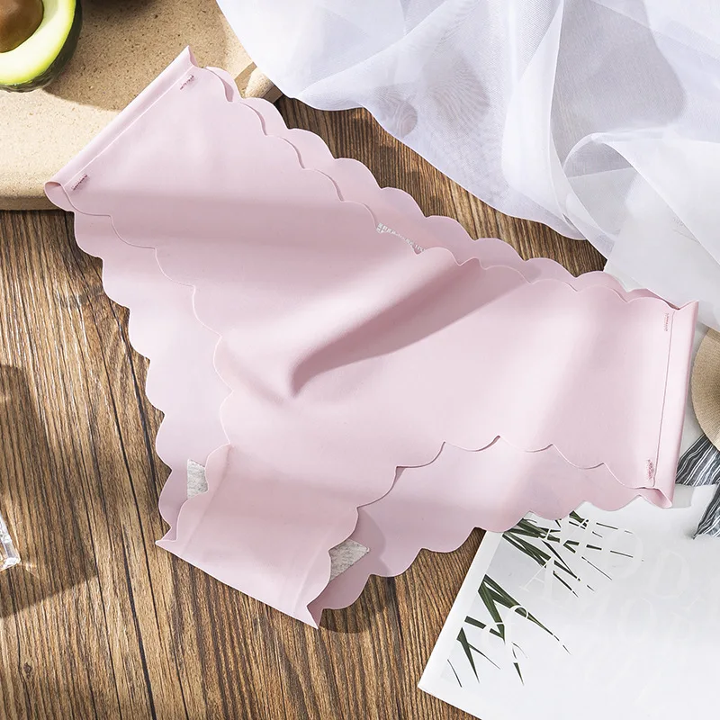 

Ladies Briefs Hot Style One-Piece Seamless Ice Silk Comfortable Elastic Wave Edge Sexy Low-Rise Cotton Crotch Panties