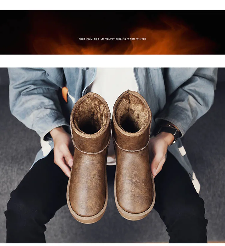 Bota Masculina/Новое поступление года; мужские ботинки на меху; теплая зимняя мужская рабочая обувь; модная обувь на резиновой подошве; размеры 39-45