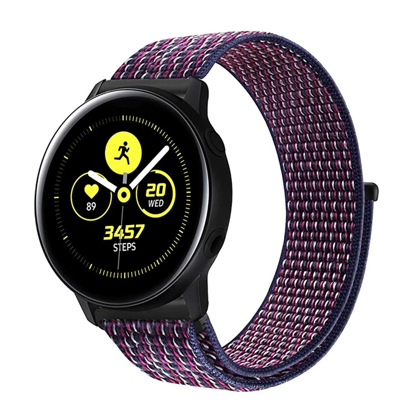 Ремешок для Galaxy Watch 42 мм & часы активное 40 и cнаряжение S2 спортивные 20/22 нейлоновый