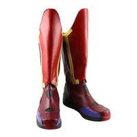 superhero vision victor shade cosplay boots halloween carnival hero vision costume accessories fancy faux leather shoes