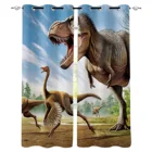 С динозавром Мир Юрского периода, на окно, занавески для Гостиная Спальня Кухня современные шторы дома украшение для штор жалюзи