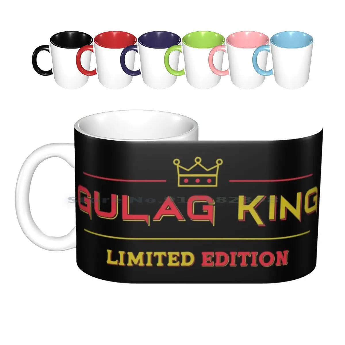 Gulag King Limited Edition Ceramic Mugs Coffee Cups Milk Tea Mug Warzone Gaming Gamer Battle Royale Verdansk | Дом и сад
