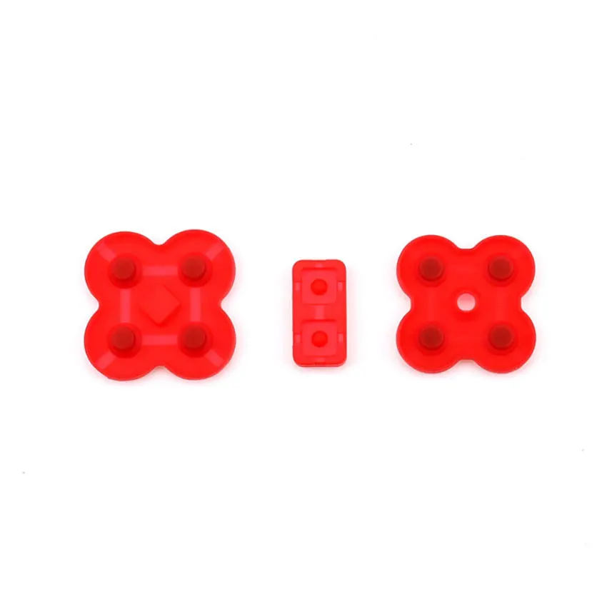 ChengHaoRan For Nintendo DS Lite DSL Black/Red/Clear Conductive Rubber Button Pad Set Replacement Part For NDSL Silicone Buttons