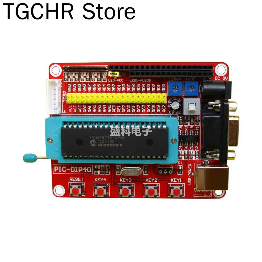 Макетная плата PIC18F4520 программирование Pic обучение малая системная MCU |