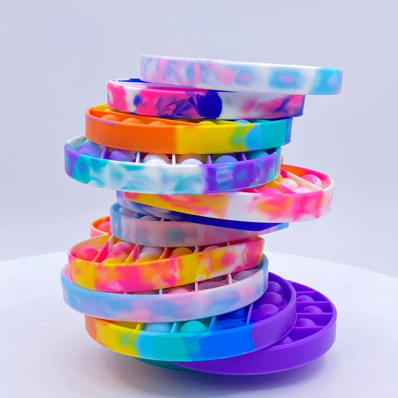 

Push Bubble Sensory Pop It Fidget Toy Box Squishy Figet Stress Reliever Toys Adult Child Funny Anti Stress Popit Reliver Poppit