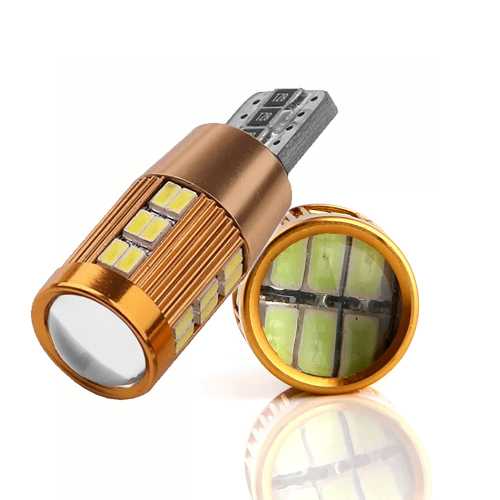 Светодиодная лампа T10 W5W Led Canbus 3014 30SMD без ошибок Автомобильный Клин боковые огни