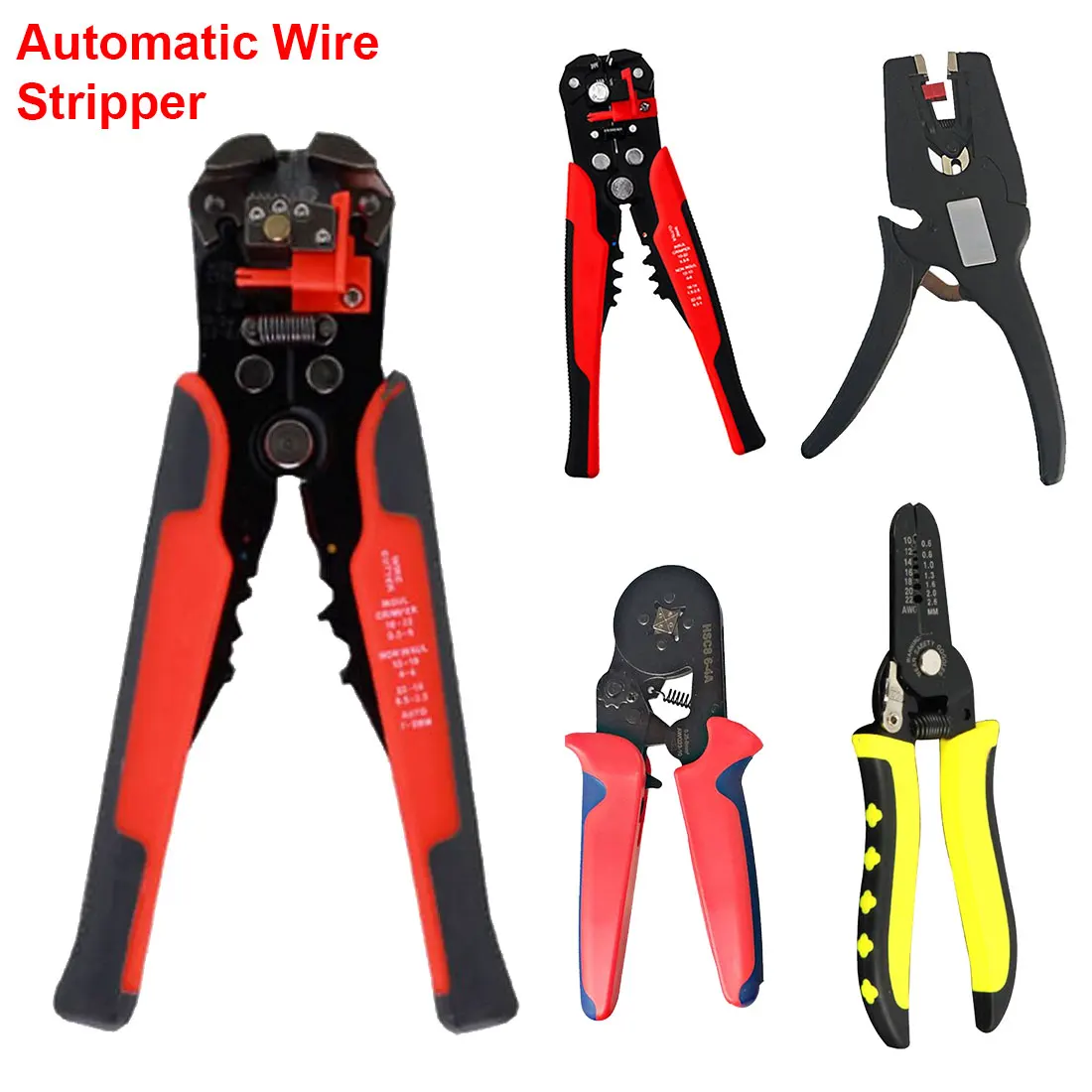

Wire Stripper Clamp Adjustable Stripping Length Wire And Cable Cutting Multi-Functional Stripping Terminal 0.2-6mm Tool