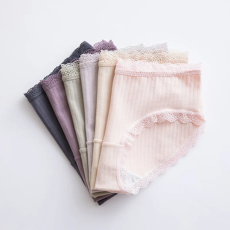 Женские кружевные трусики LERFEY женское хлопковое нижнее белье Бесшовные