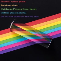 color prism rainbow optical glass experiment triangle prisms colorful light shooting photography accessories