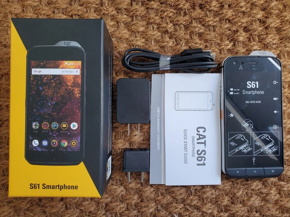 CAT S61 водонепроницаемый мобильный телефон Android 8,0 5,2 ''FHD+ Восьмиядерный 4 Гб+ 64 Гб 16 МП 4500 мАч Snapdragon 630 смартфон