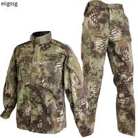 army military combat suit camo tactical bdu uniform kryptek mandrake camouflage battlefield airsoft paintball hunting clothing
