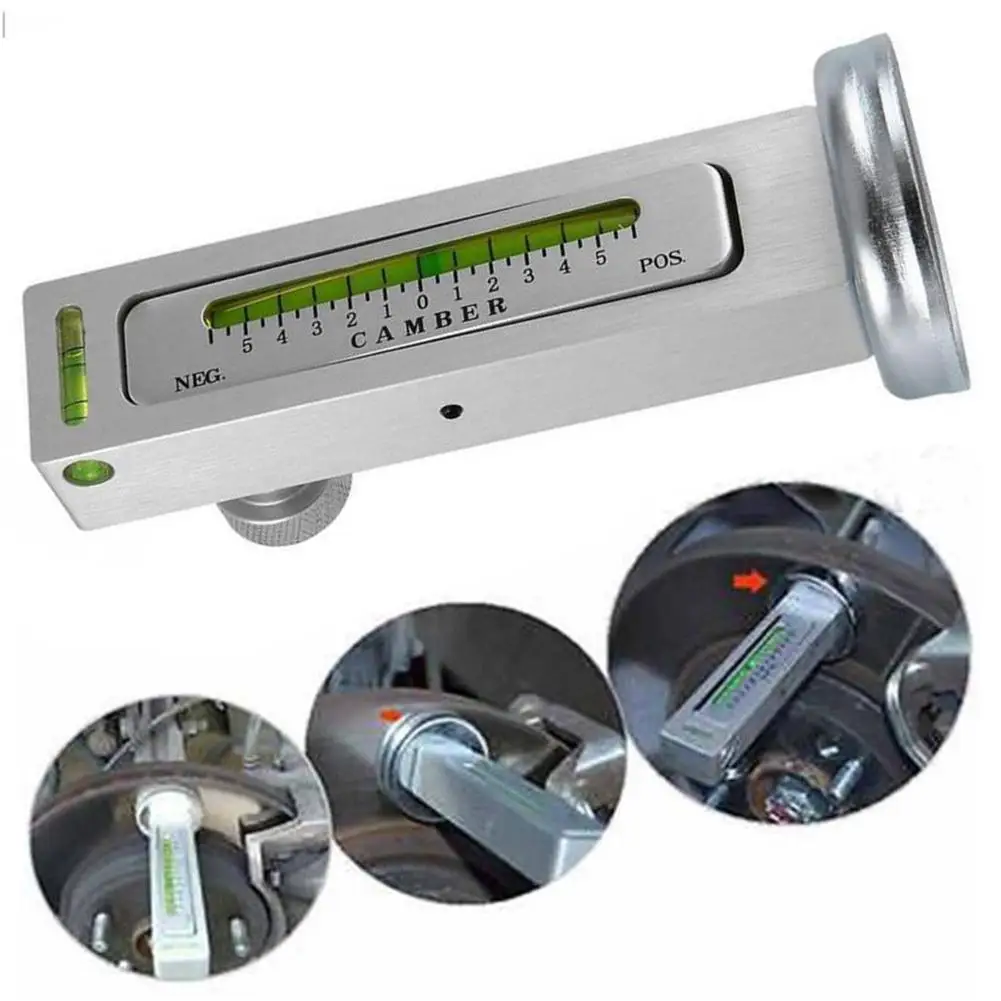 

Adjustable Magnetic Camber Castor Strut Wheel Alignment Gauge Tool Four Wheel Positioner Aligner Bubble Positioning Tool