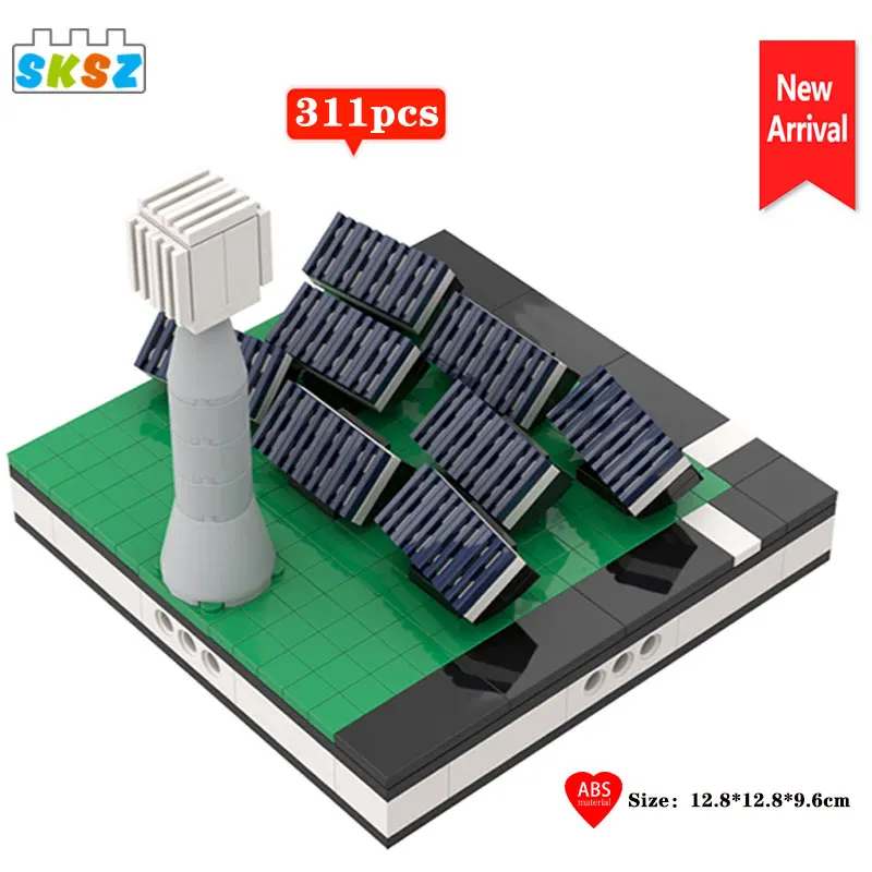 

MOC Solar Farm for A Modular Building Blocks City Future New Energy Series Architecture Educational Toys Children Birthday Gift