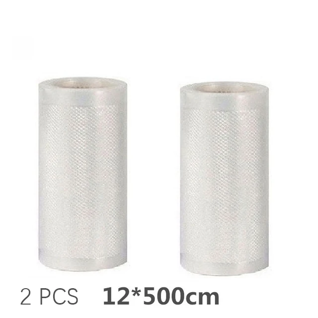 12X500CM 2PCS Вакуумная упаковочная машина для пищевых продуктов, вакуумная упаковочная машина, контейнер для пленки, упаковочная машина для пищевых продуктов, включает в себя 10 вакуумных упаковок 110 в/в - Цвет: 12X500CM 2PCS