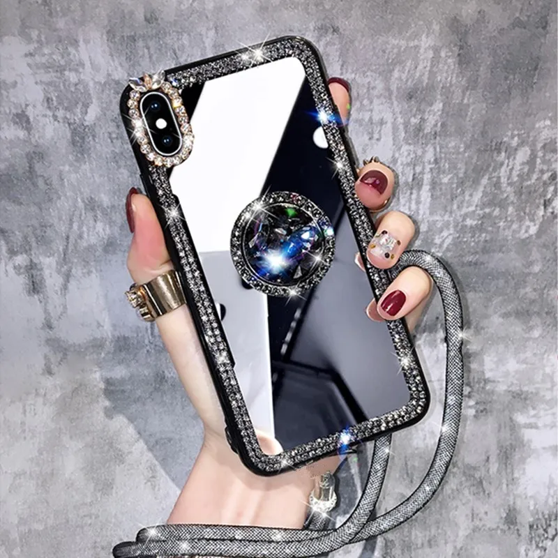 Чехол для телефона Huawei Nova 5i Pro Mate 30 Lite Honor 9X 8Lite 8X 7X 8S Кристальный макияж зеркальный