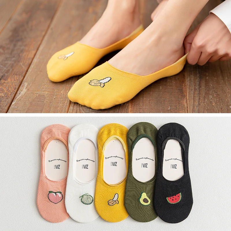 Носки женские хлопок цвет в ассортименте 5 пар/Лот|Носки| |