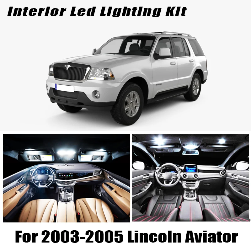 

Автомобильные аксессуары для Lincoln Aviator 2003-2005 14X, белые, без ошибок Canbus, светодиодный внутренний светильник, комплект для чтения, карта, куполь...