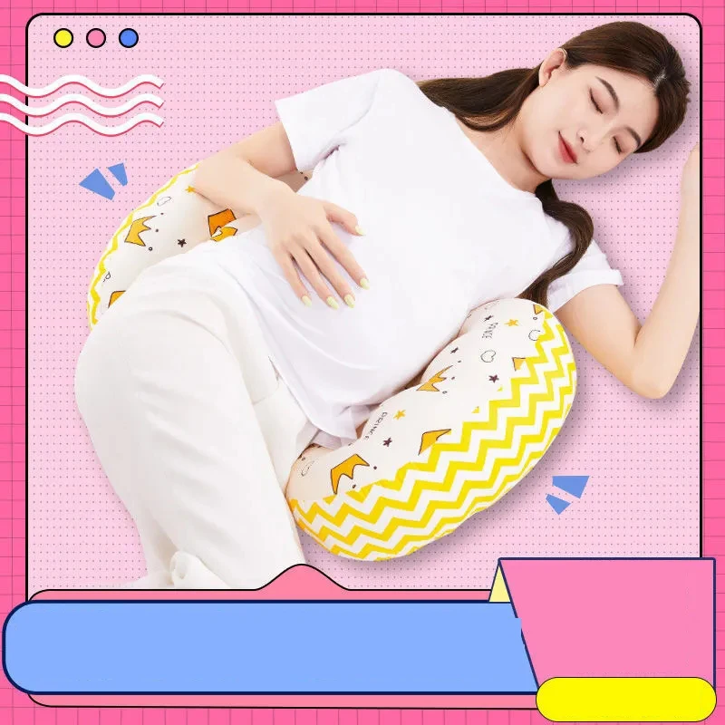 

1 Pc Adjustable Width Maternity Pillow High Elastic Cotton Pregnant Woman Pillow Household Sleeping Side Lying Waist Pillow