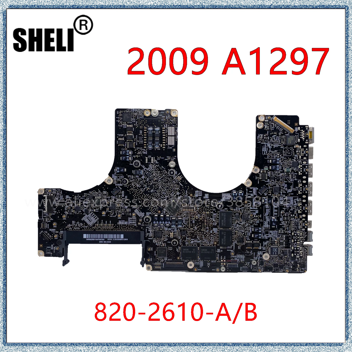 2009 A1297 материнская плата для Macbook Pro 17 &quotоригинальная 2 8 ГГц 3 06 EMC 2329 820-2610-A 820-2610-B -