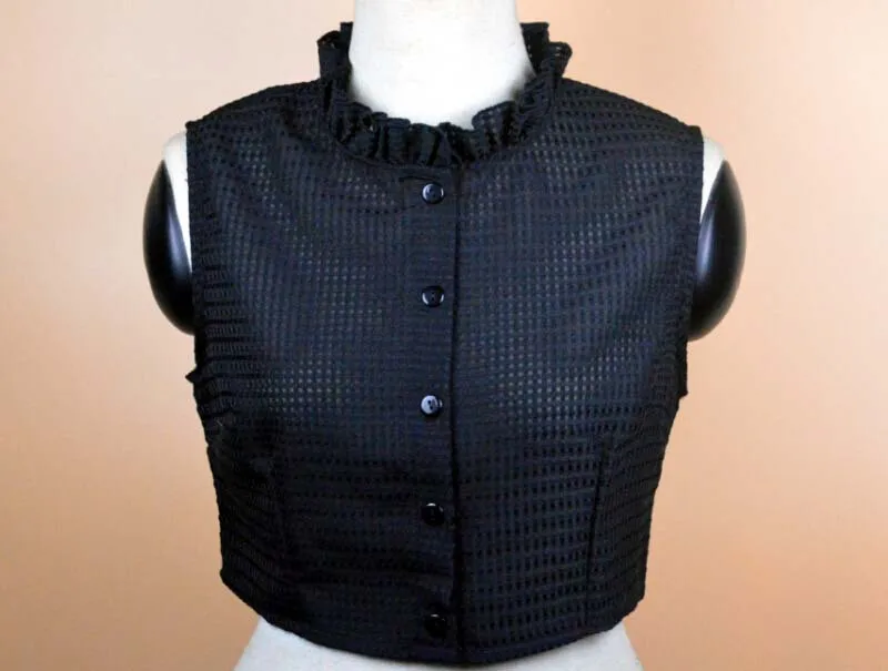 

Aesthetic girl style Spring/summer flounces shirt false collar wooden ear lace stand collar waist neck vest type false collar