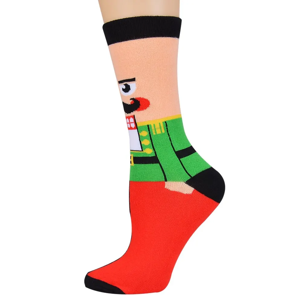 Рождественские носки унисекс зимний подарок на праздник женские и мужские