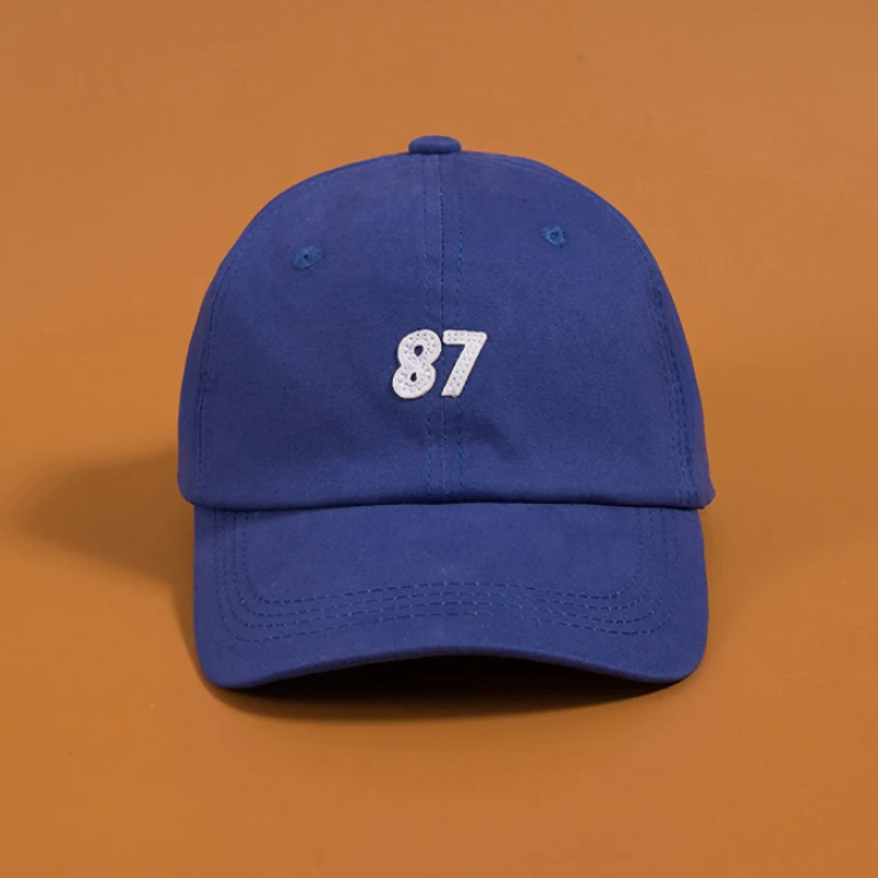 Unisex Baseball Cap 87 Embroidered Couple Cap Snapback Bone Black Dad Hats