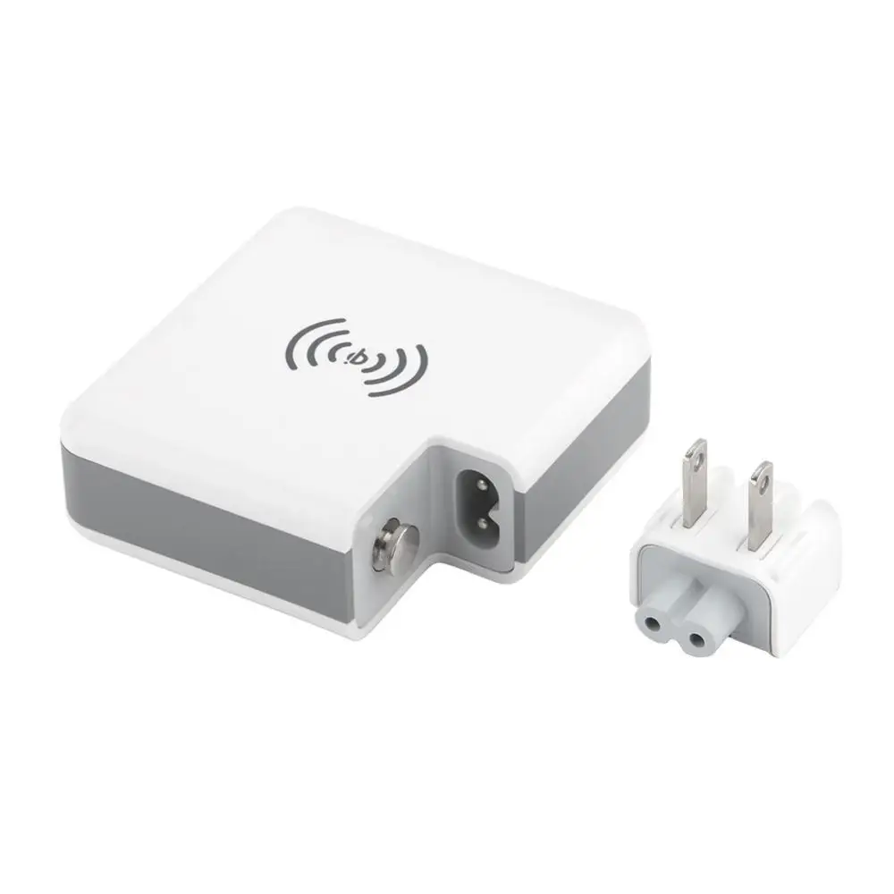3 в 1 QI Беспроводное зарядное устройство для зарядки 2 usb type C дорожное зарядное устройство с цифровым экраном для iPhone samsung Xiaomi Phone