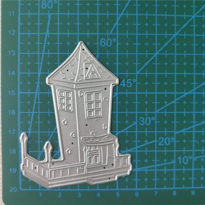 

2021 NEW Halloween Atmosphere Architecture House Metal Cutting Die Embossing DIY Album Poster Paper Art Scrapbooking Handcrafts