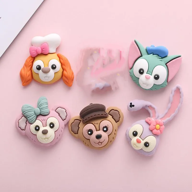 

JY 200 шт./лот, игрушки «сделай сам», мультяшный медведь, кукла, маленький кулон, рюкзак для девушки, искусственная цепь, 5 видов DX070