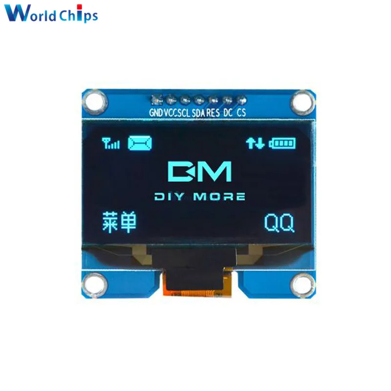 1,54 дюймов PM 5PIN/7PIN Белый Синий Желтый oled-модуль IIC I2C интерфейс 128x64 экран дисплея SSD1309 SPD0301 Драйвер IC 3,3-5 В