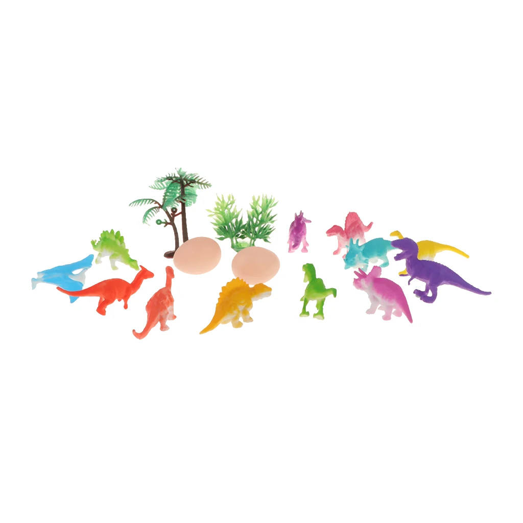 12 шт./компл. Детские творческие игрушки динозавра пластиковые фигурки Обучающие