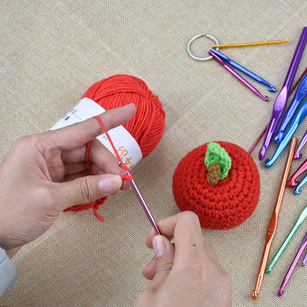 

New Crochet Set Alumina Crochet 14 Long 3 Short Key Chains