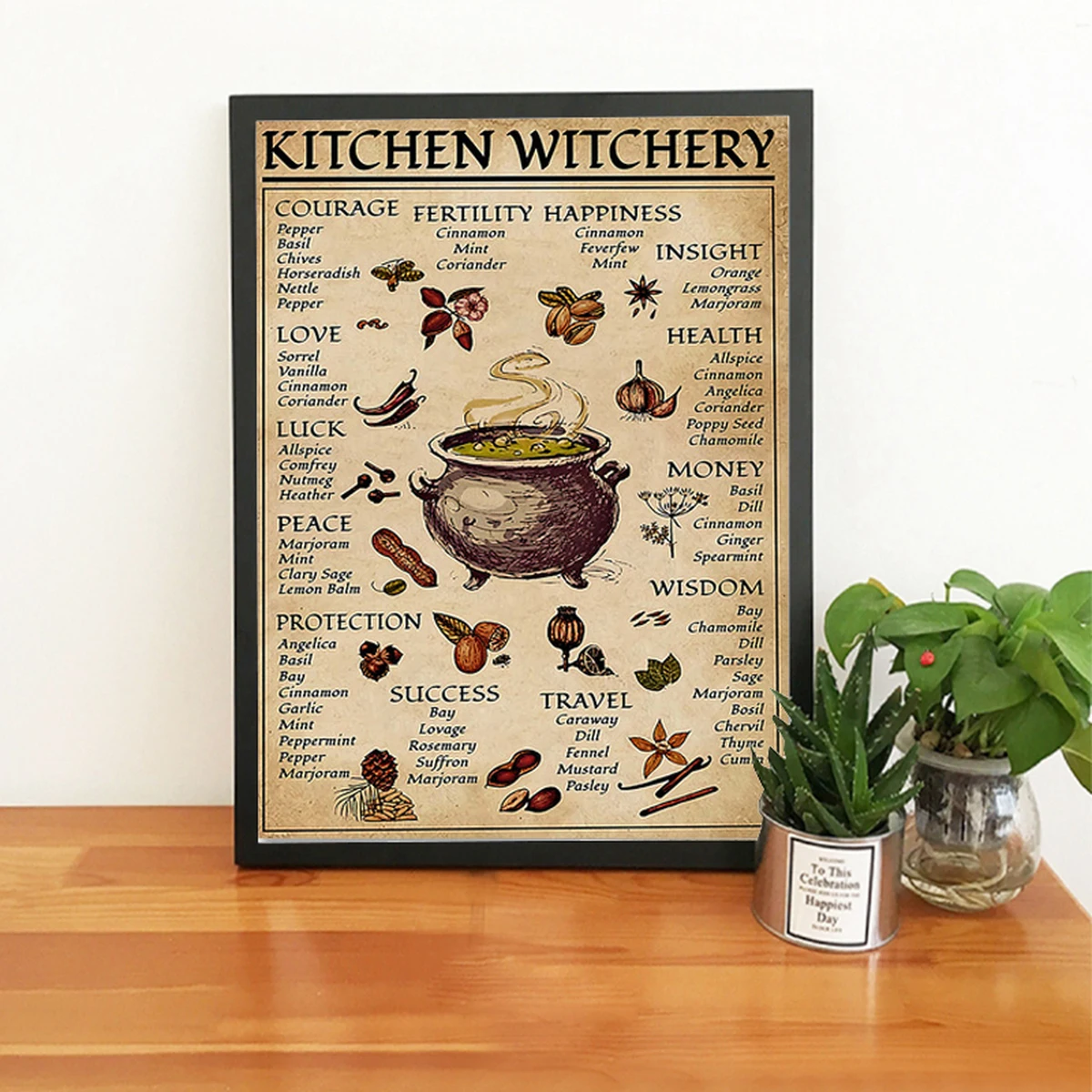 

Witches Magic Knowledge Art Painting Gifts Kitchen Witchery Funny Posters and Prints Decoration Canvas Wall Pictures Home Decor