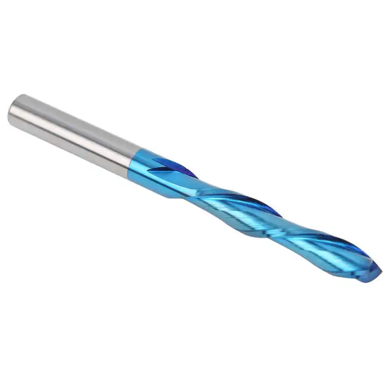 

2Flute Milling Cutter BluePlated Tungsten Steel Engraving Tools 6 x 6 x 32 x 70