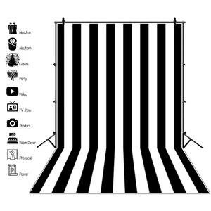 Белые, черные, синие, полосатые фоны для фотосъемки с изображением зебры