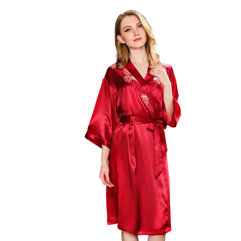 

Women's Silk Pajamas Sling Nightgown Two-Piece Suit Mulberry Silk Tracksuit